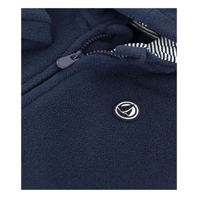 Sudadera polar con capucha | Azul Marino