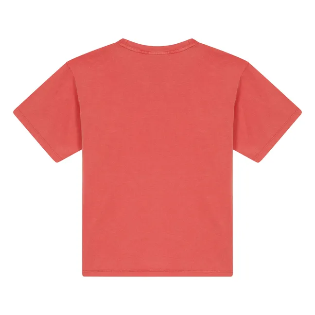 T-shirt Nils Coton Bio | Rouge foncé