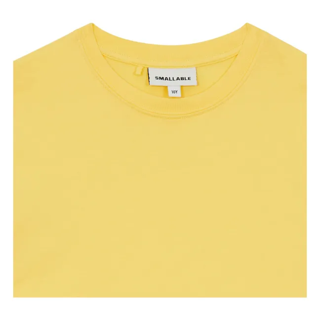 Nils Organic cotton T-shirt | Fluorescent yellow