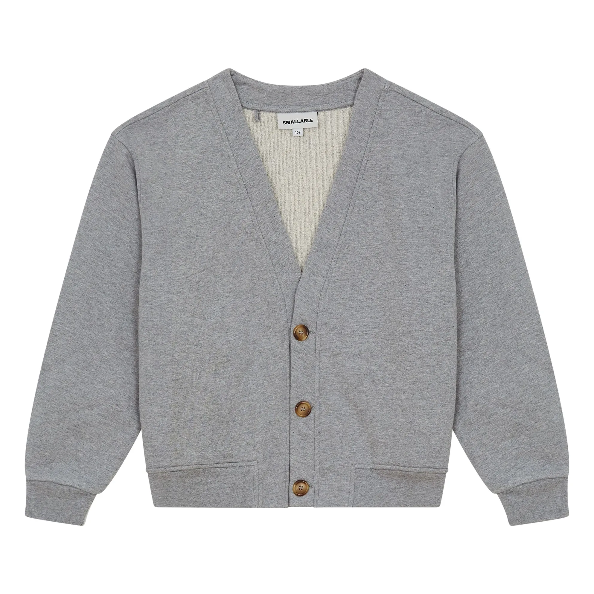 Smallable Kid Heather Grey Ostmark Organic Cotton Cardigan
