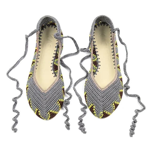 Ballerines High Poppy Grey | Gris