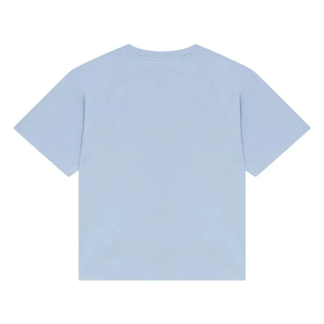 Camiseta King de algodón ecológico | Azul acero