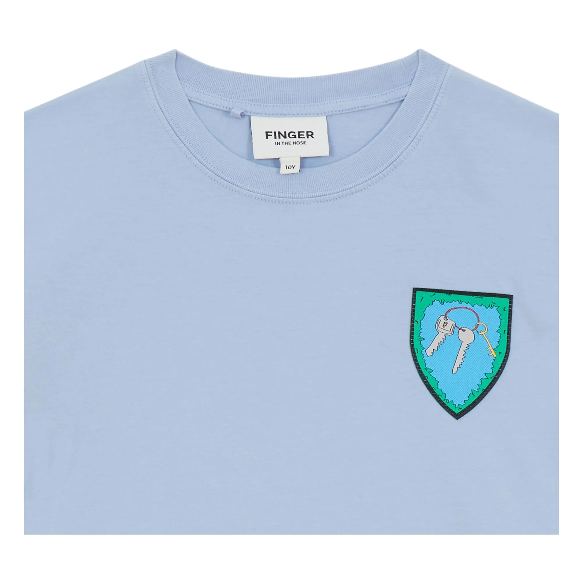 T-shirt King Coton Bio | Bleu Acier- Image produit n°4