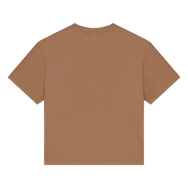 T-shirt Taylor Coton Bio | Marron glacé