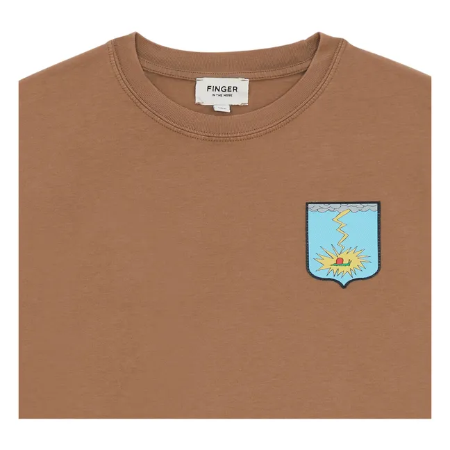 T-shirt Taylor Coton Bio | Marron glacé