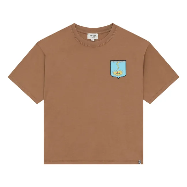 Camiseta Taylor de algodón orgánico | Marrón glacé