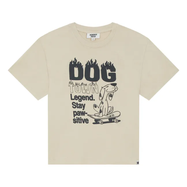 Camiseta Finn de algodón ecológico | Beige