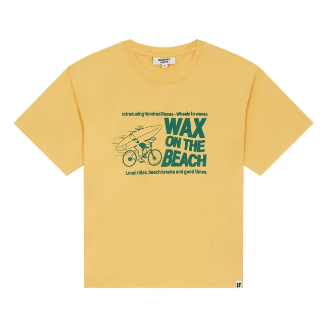 Finn organic cotton T-shirt | Mustard