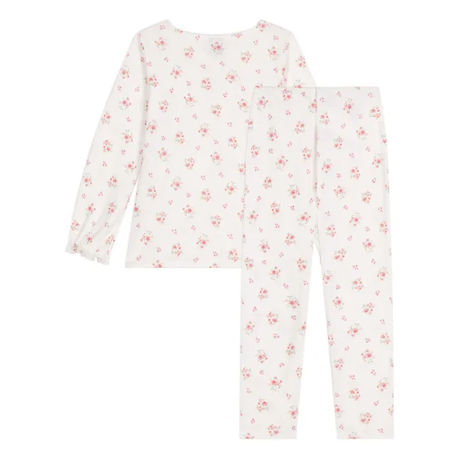 Conjunto de pijama Flower | Blanco