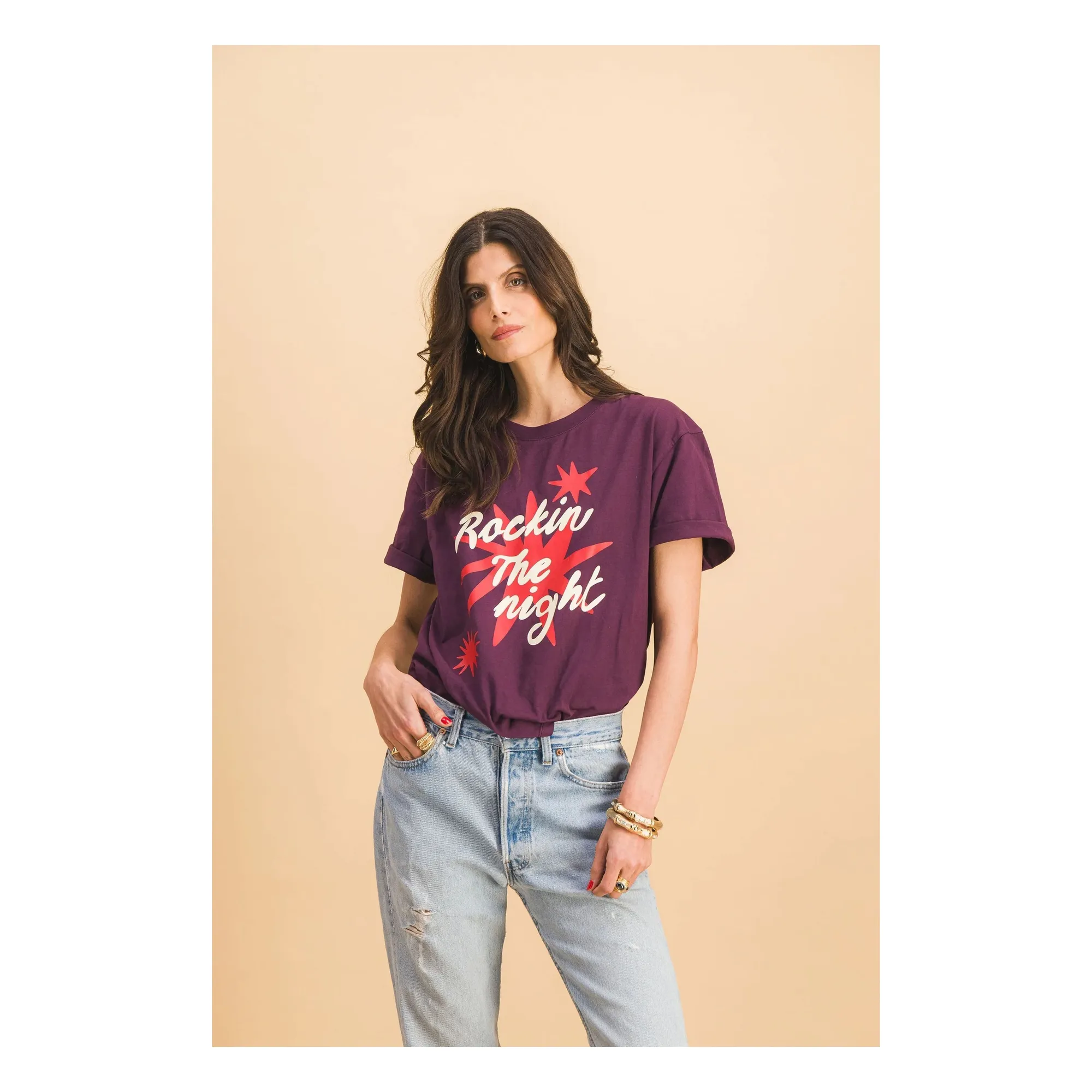 T-shirt Rocking | Violet- Image produit n°0