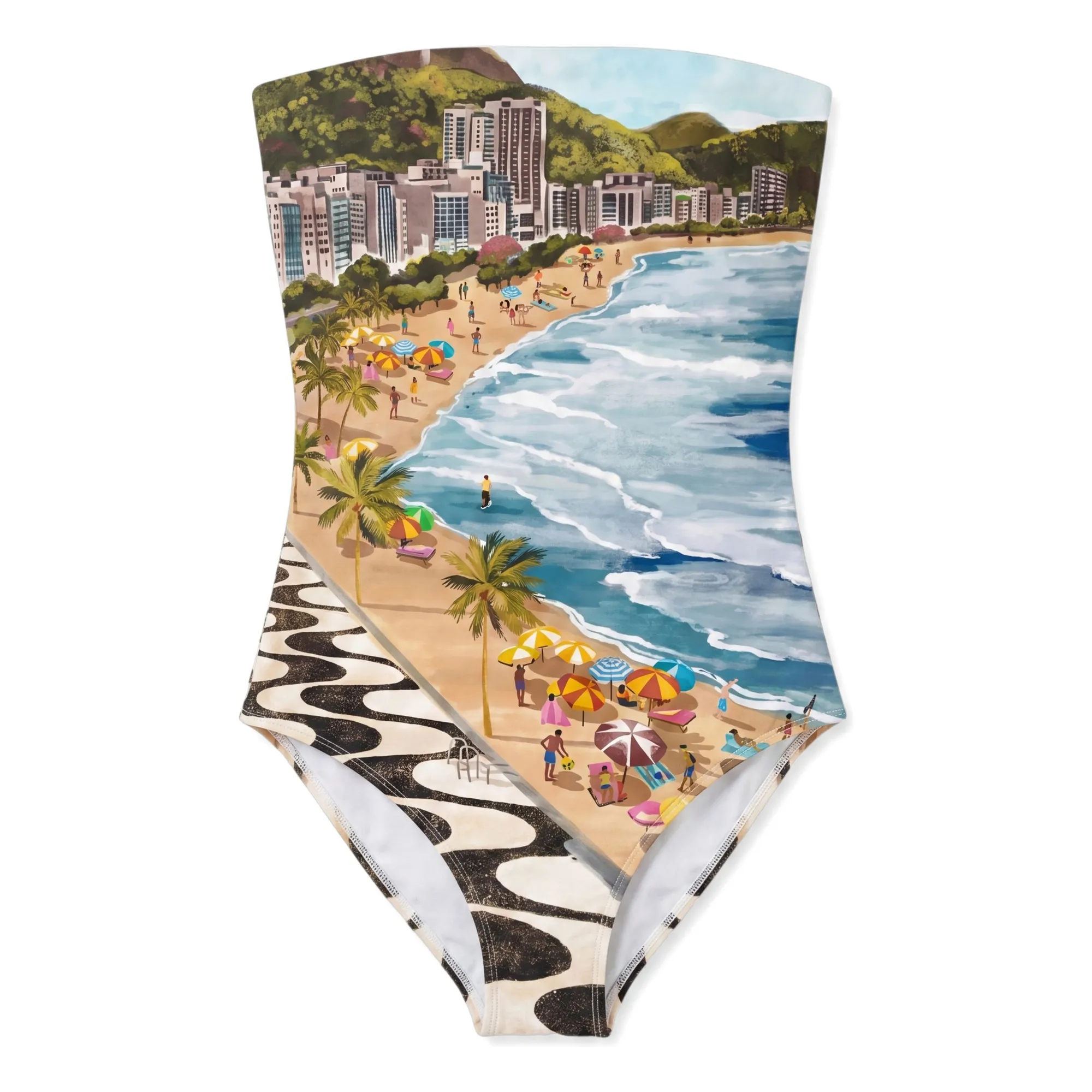 Farm Rio Blue Copacabana One-Piece Swimsuit