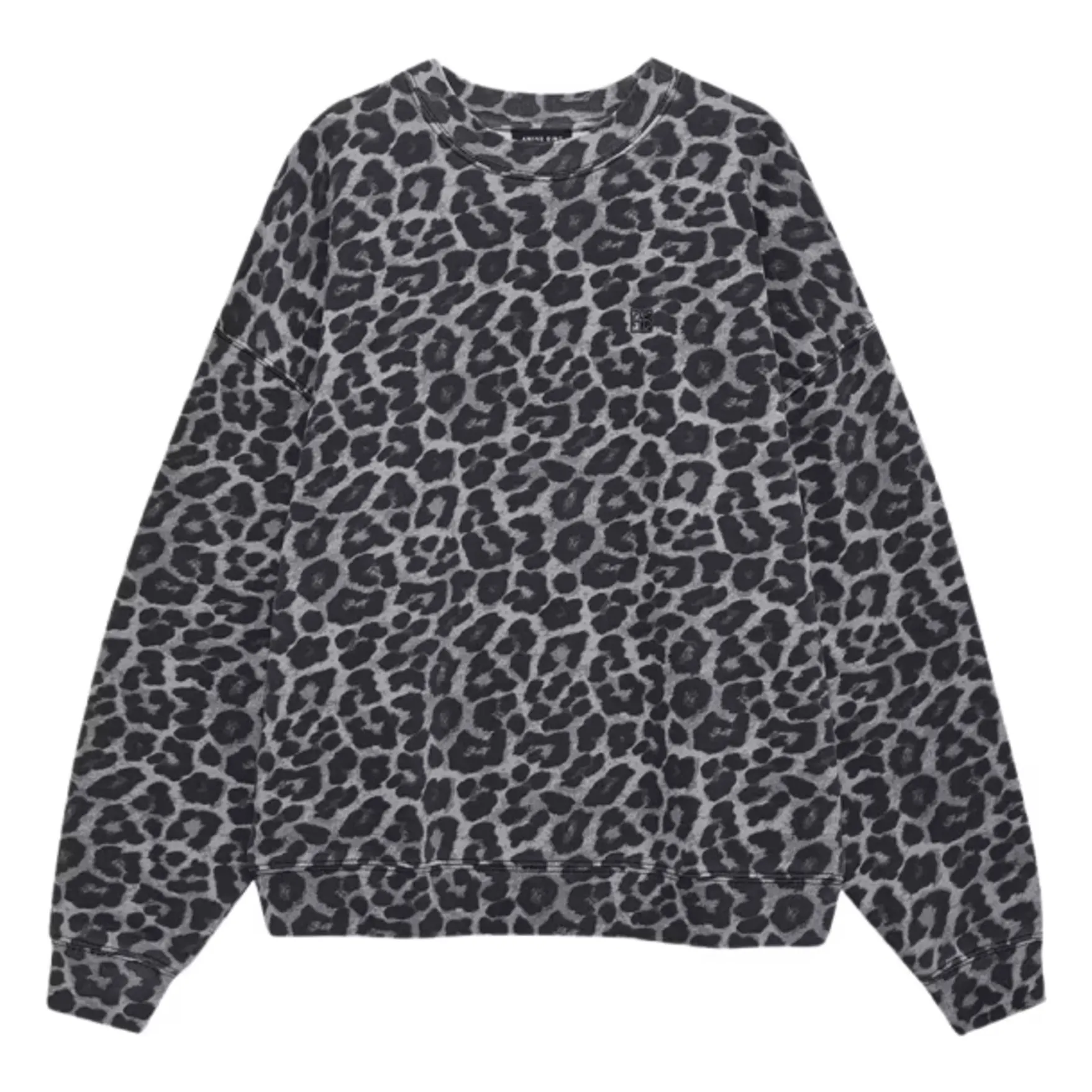 Anine Bing Brown Miles Leopard Sweatshirt