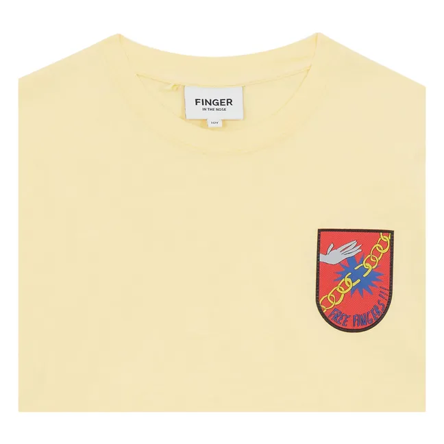 Camiseta King de algodón ecológico | Amarillo Limón