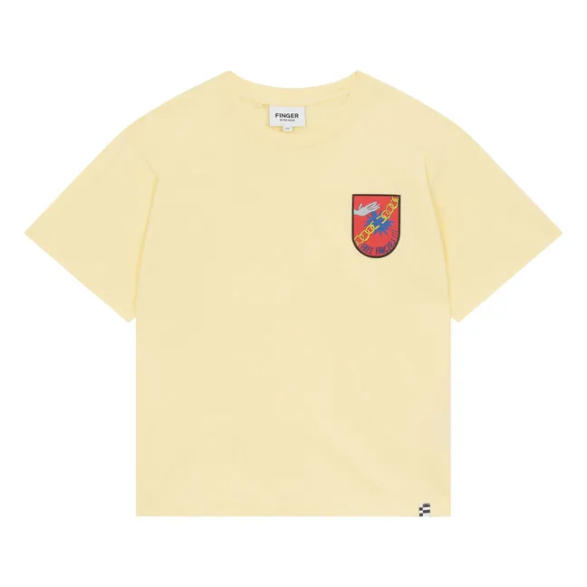 Camiseta King de algodón ecológico | Amarillo Limón