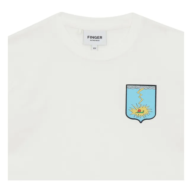 Camiseta King de algodón ecológico | Blanco