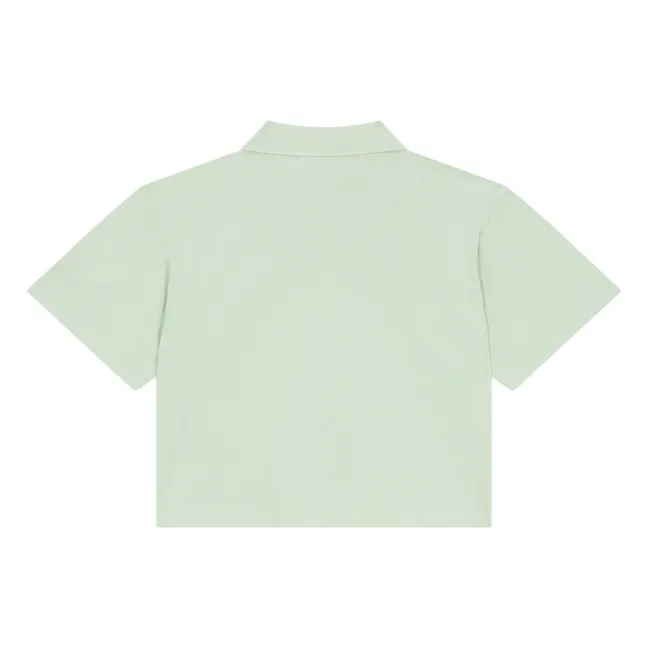 Polo Bristol Coton Bio | Vert amande