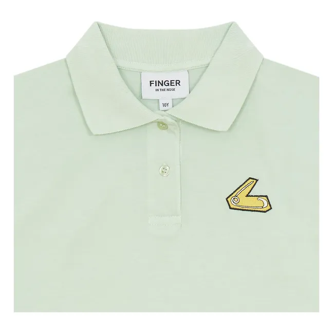 Polo Bristol Coton Bio | Vert amande