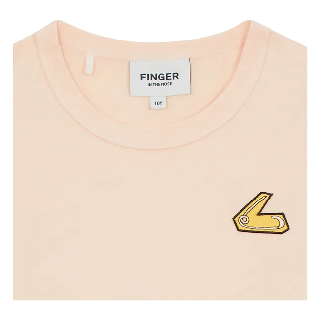 Enid organic cotton T-shirt | Peach
