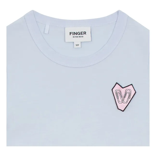 T-shirt Enid Coton Bio | Bleu Acier