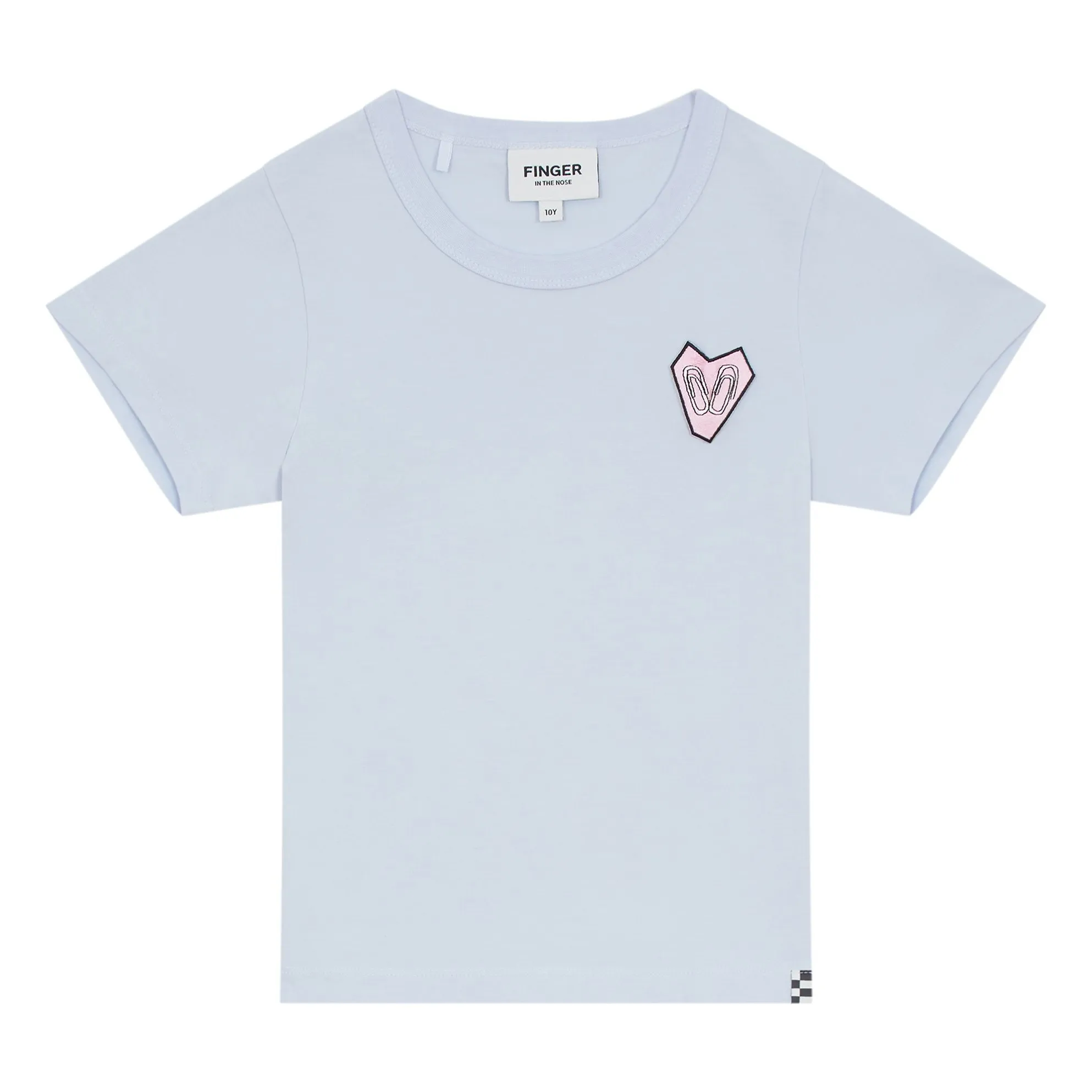 T-shirt Enid Coton Bio | Bleu Acier- Image produit n°0