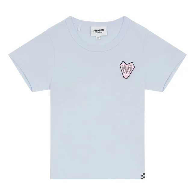 T-shirt Enid Coton Bio | Bleu Acier