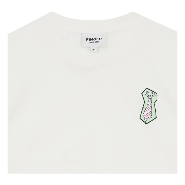 T-shirt Oversize Filo Coton Bio | Blanc