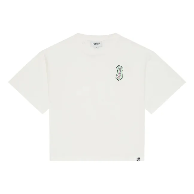 T-shirt Oversize Filo Coton Bio | Blanc