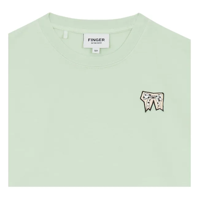 Oversize Filo organic cotton T-shirt | Green water