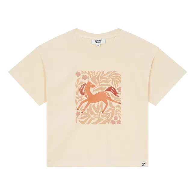T-shirt Luna Cheval Coton Bio | Crème