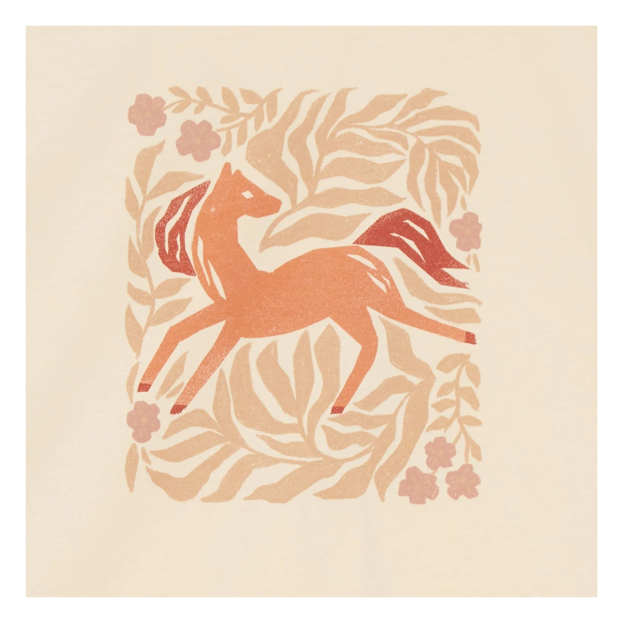 T-shirt Luna Cheval Coton Bio | Crème- Image produit n°4