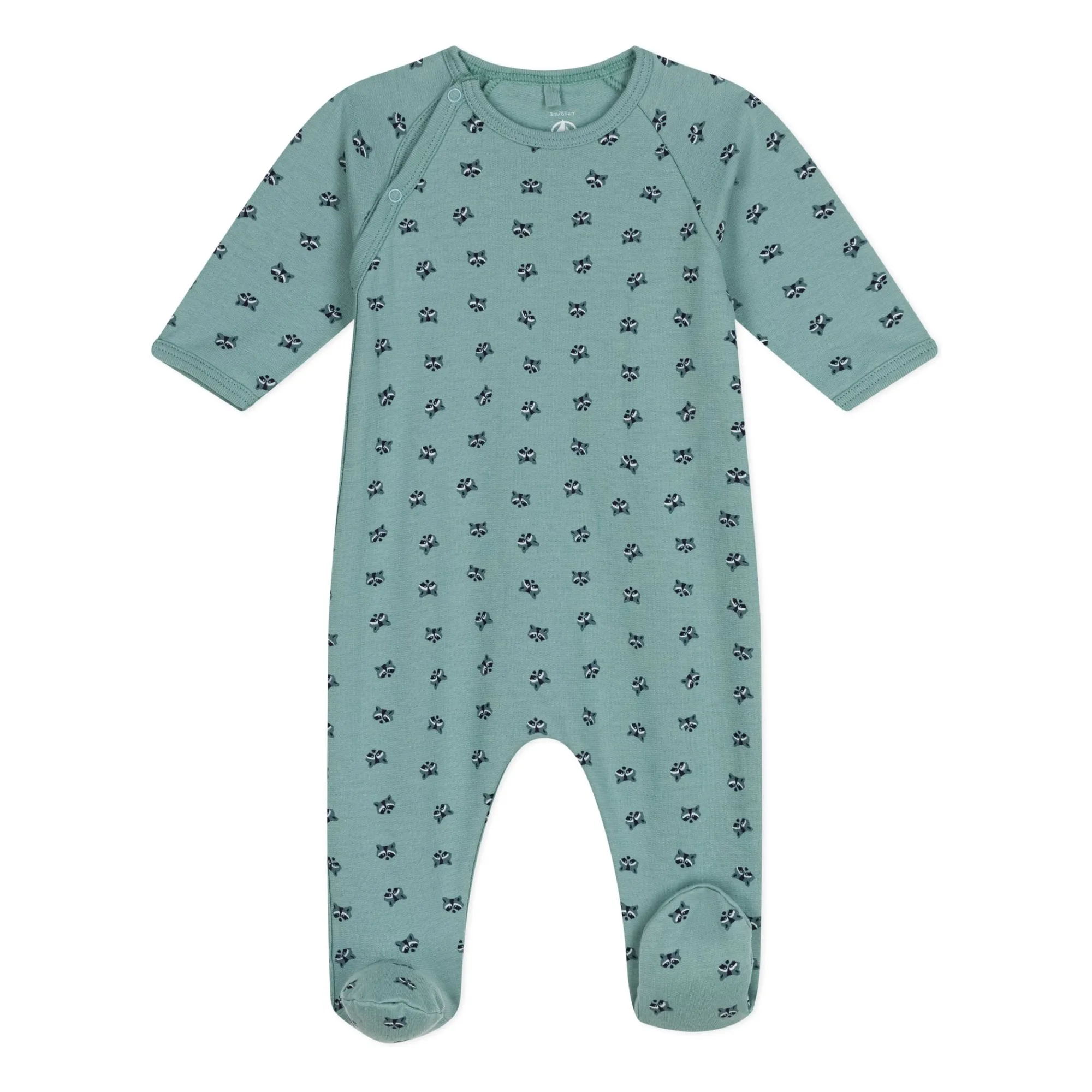 Petit Bateau Unisex Green Fleece Pyjamas