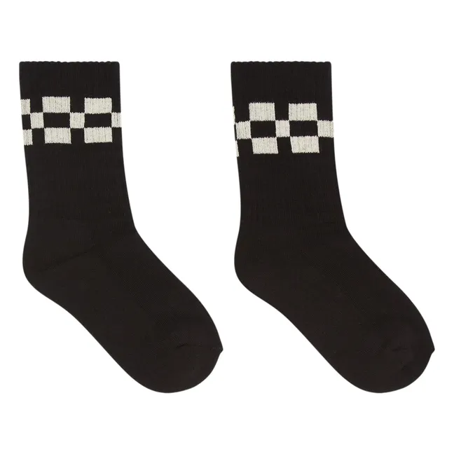 Chaussettes Owen Carreaux | Noir
