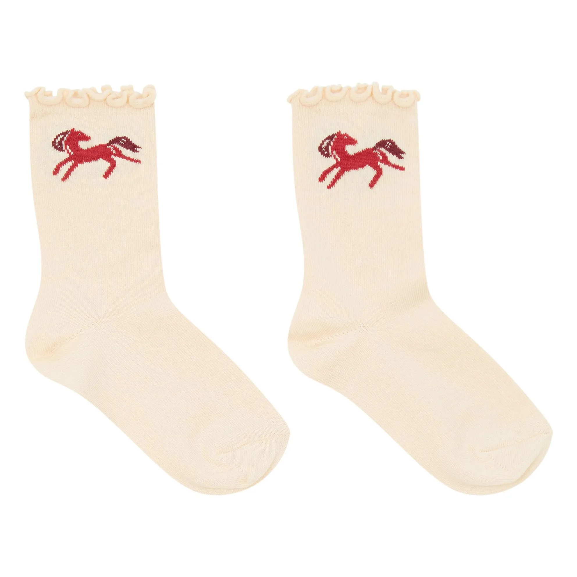Hundred Pieces Beige Lilibelle Horse Socks