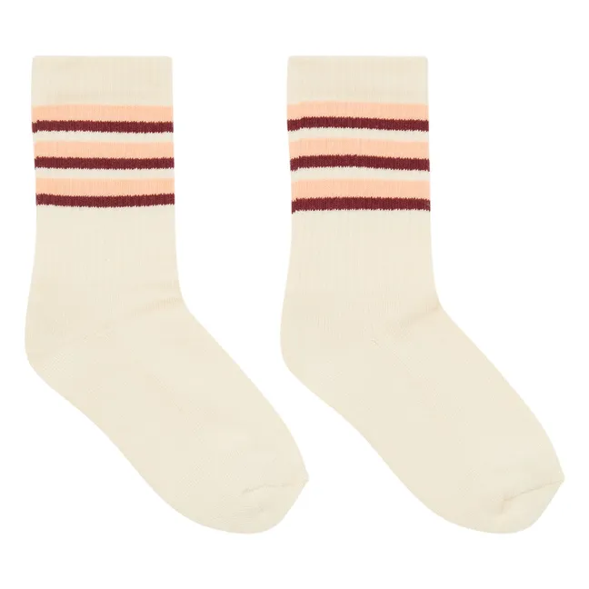 Chaussettes Owen Rayées | Beige