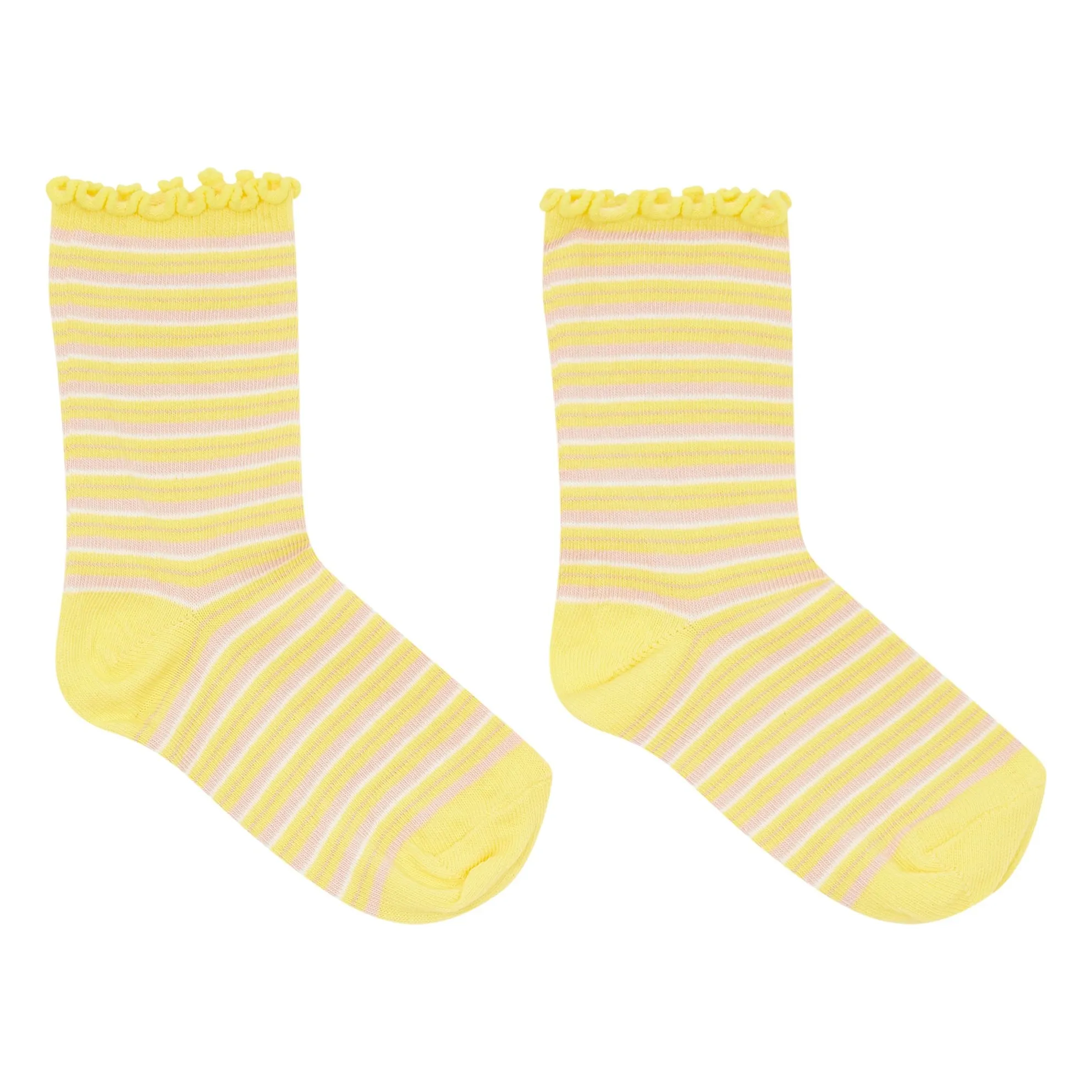 Smallable Kid Yellow Striped Lolita Socks