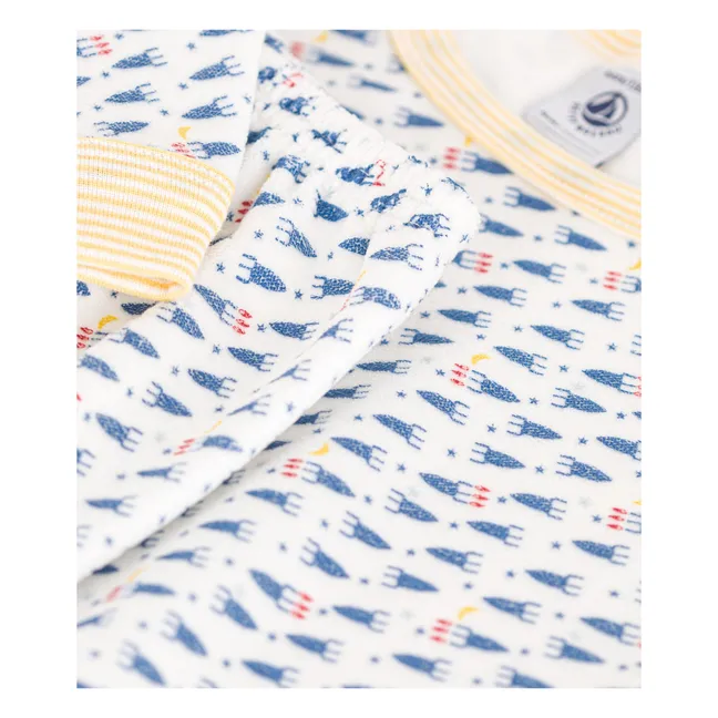 Conjunto de pijama de terciopelo Rockets | Azul