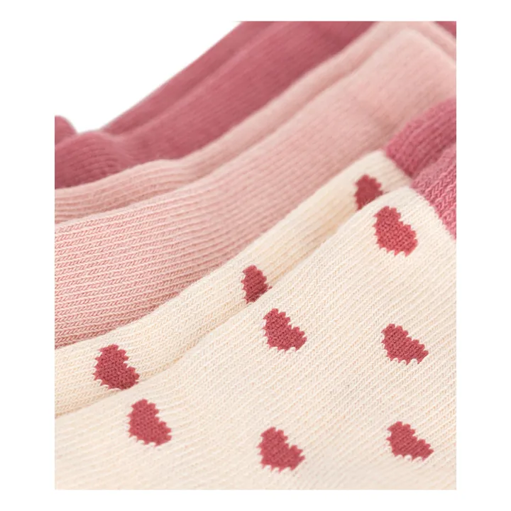 3 Pares Calcetines Corazón Bebé | Salvia- Imagen del producto n°1
