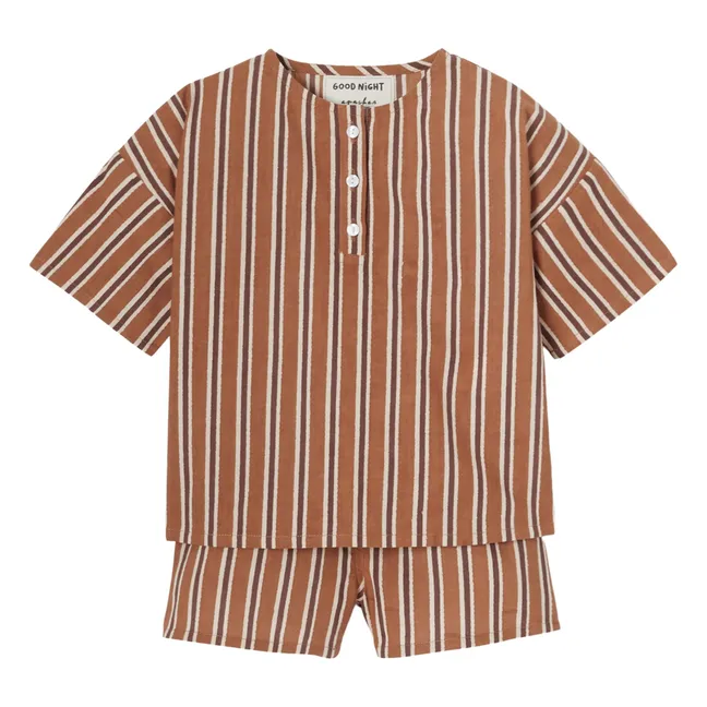 Pyjama Prial Rayé | Marron
