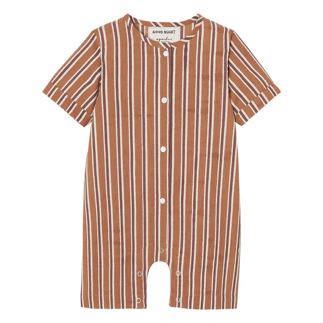Pyjama Pimo Rayé | Marron