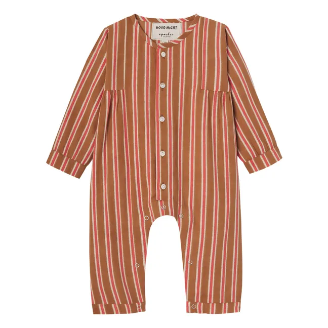Pyjama Pimi Rayé | Marron