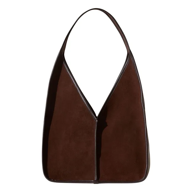 Sac Calella Hobo Suède | Marron foncé