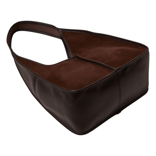 Sac Calella Hobo Suède | Marron foncé