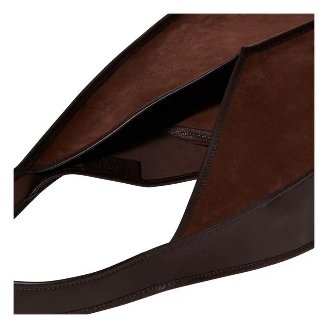 Sac Calella Hobo Suède | Marron foncé