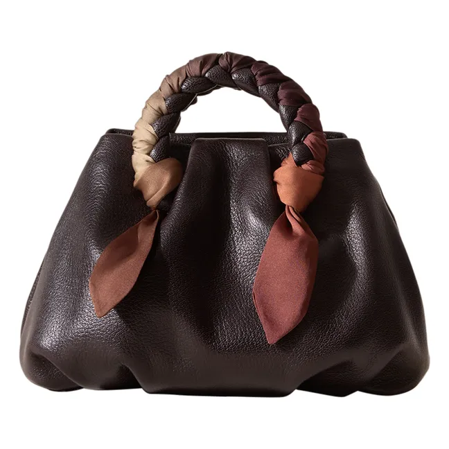 Sac Bombon Foulard Cuir | Ebène
