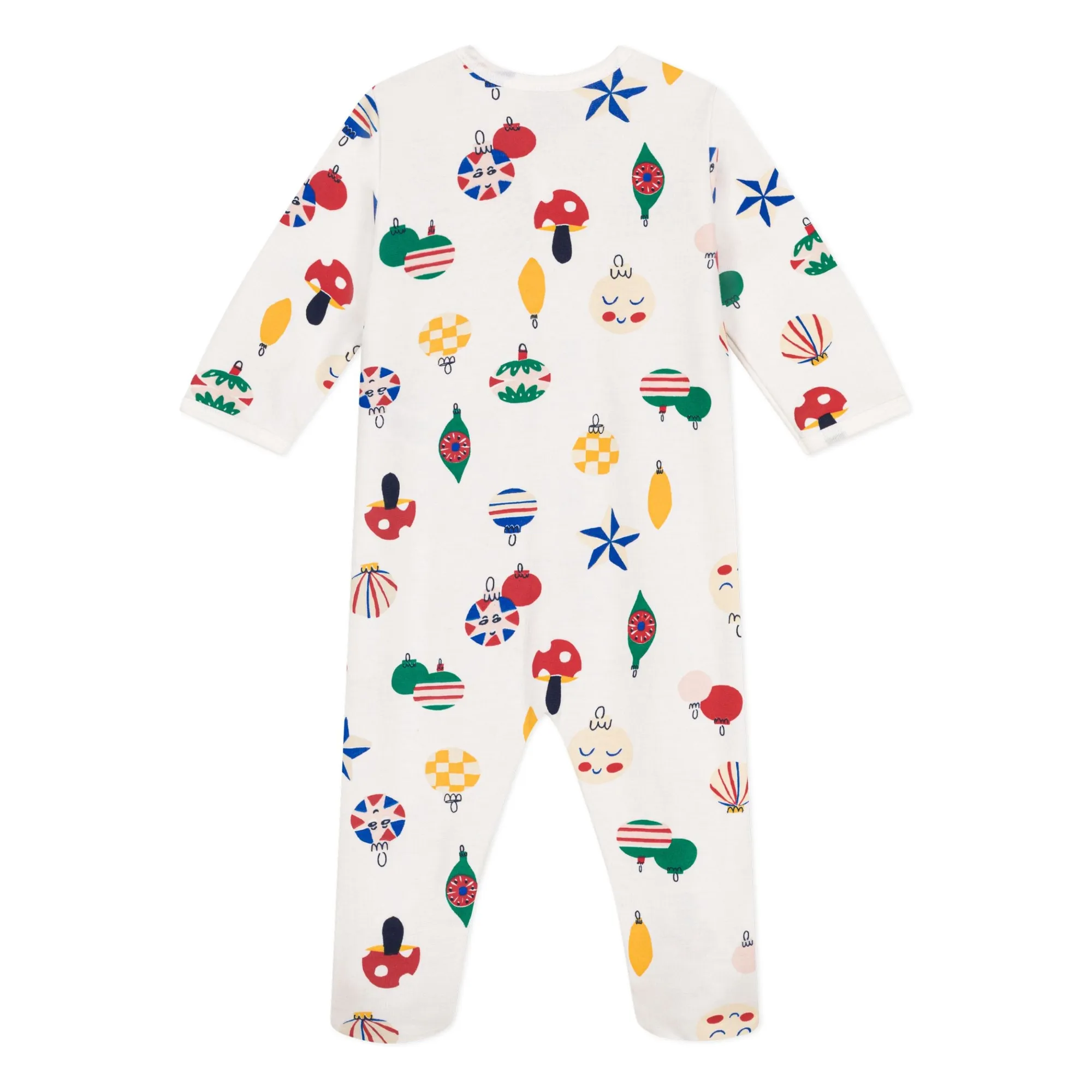 Pyjama Molleton Boules de Noël | Blanc- Image produit n°4