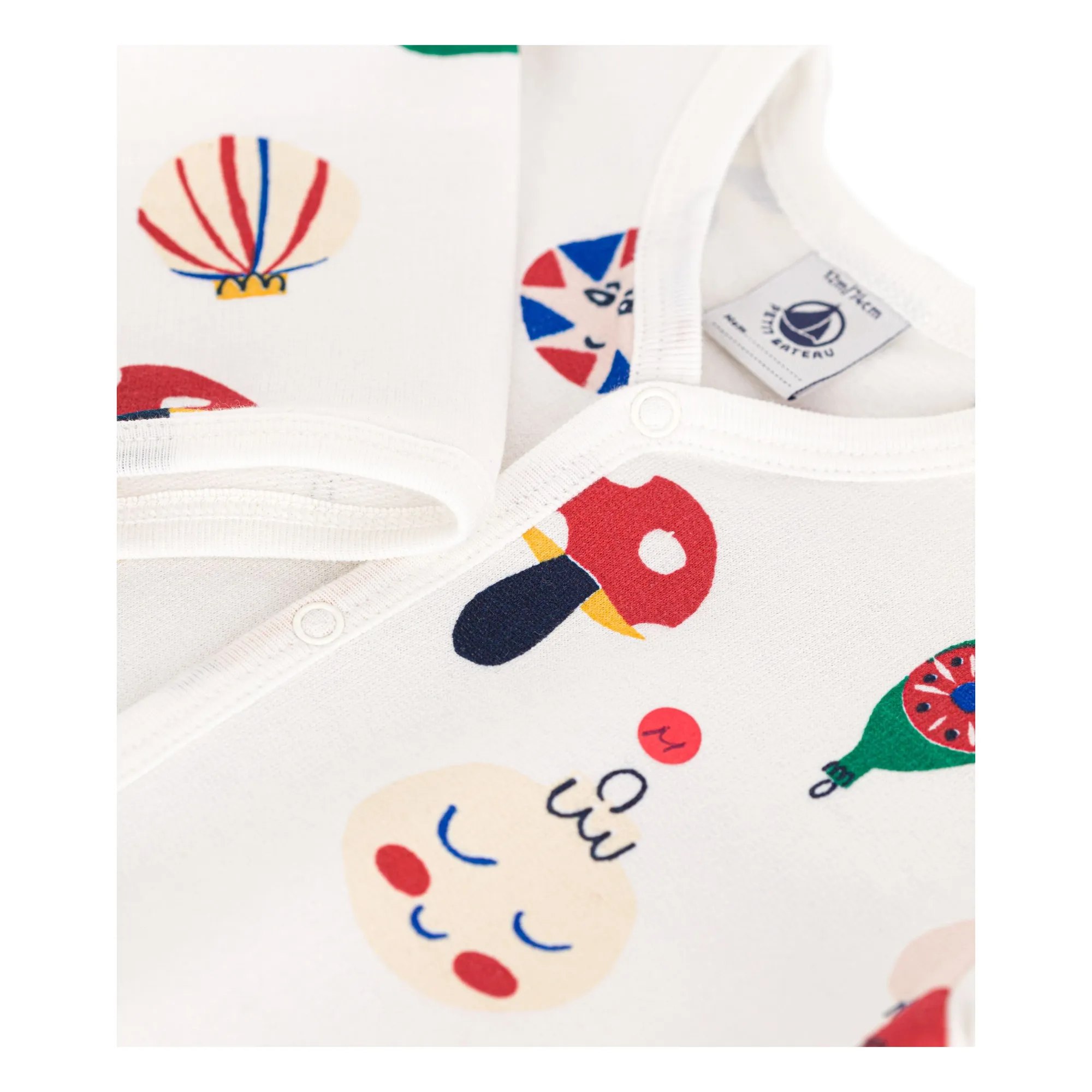 Pyjama Molleton Boules de Noël | Blanc- Image produit n°2