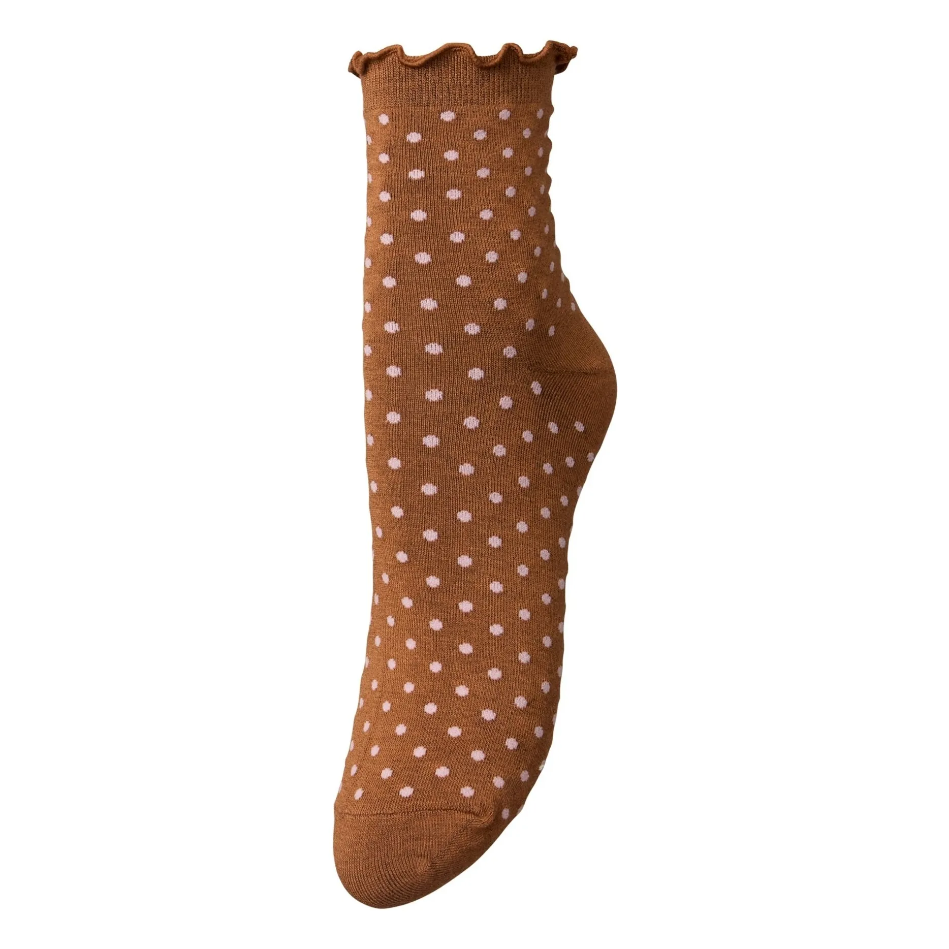 Chaussettes Pois Frilla Short | Mocha- Image produit n°0