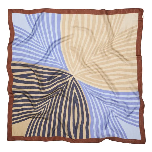 Pañuelo de seda Graphilia Taby | Azul
