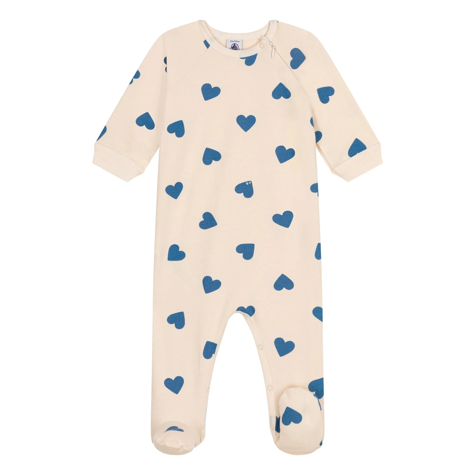 Petit Bateau - Pyjama Zip Molleton Cœurs (Petit Bateau) - Couverture
