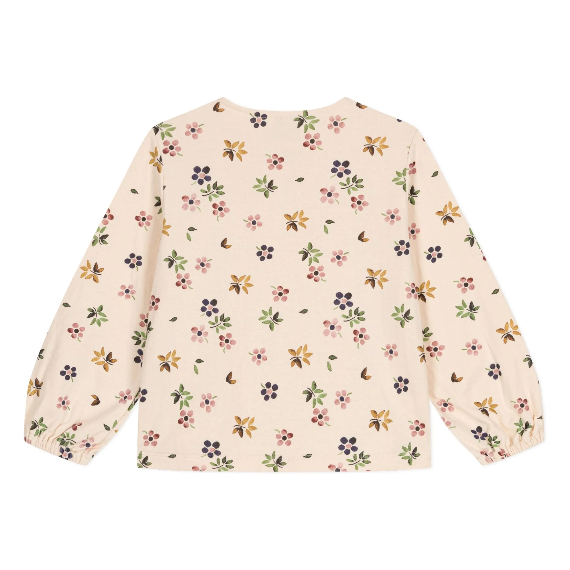 Blouse Tubique Fleurie | Beige- Image produit n°2